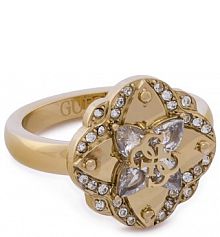 Pierścionek Guess złoty 