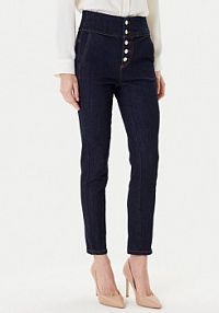 Jeansy Rinascimento granatowe damskie 