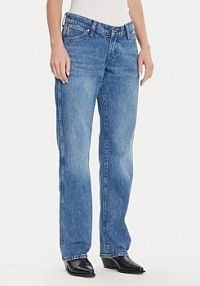 Jeansy Wrangler niebieskie damskie Cowboy 112371112  Straight Fit