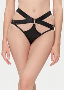 Figi Hunkemöller czarne Brazylijskie