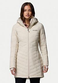 Kurtka puchowa Columbia beżowa damska Płaszcz zimowy
