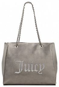 Torebka shopperka Juicy Couture szara 