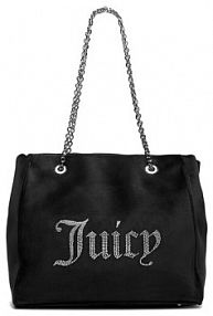 Torebka shopperka Juicy Couture czarna 