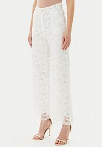 Spodnie eleganckie Artigli białe damskie Materiałowe