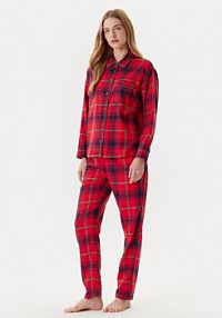 Piżama United Colors Of Benetton czerwona damska 