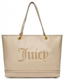 Torebka shopperka Juicy Couture beżowa 