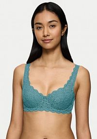 Biustonosz Triumph turkusowy Z fiszbiną