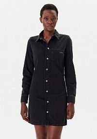 Sukienka jeansowa Calvin Klein Jeans czarna 