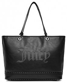Torebka shopperka Juicy Couture czarna 
