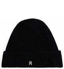 Czapka zimowa Tommy Hilfiger czarna damska 