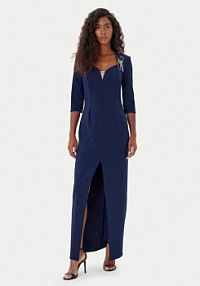 Sukienka wieczorowa Rinascimento granatowa 