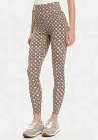 Legginsy Guess brązowe damskie 