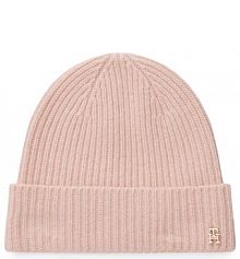 Czapka zimowa Tommy Hilfiger różowa damska 