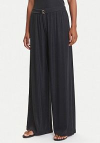 Spodnie eleganckie Emporio Armani czarne damskie Materiałowe