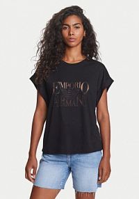 T-shirt Emporio Armani czarny damski 