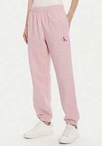 Spodnie dresowe Calvin Klein Jeans różowe damskie 