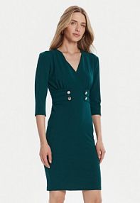 Sukienka koktajlowa Rinascimento zielona 