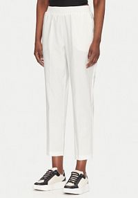 Spodnie eleganckie ACCESS FASHION białe damskie Materiałowe