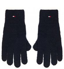 Rękawiczki Tommy Hilfiger granatowe damskie Damskie