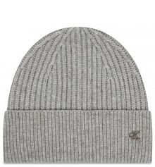Czapka zimowa Calvin Klein szara damska 