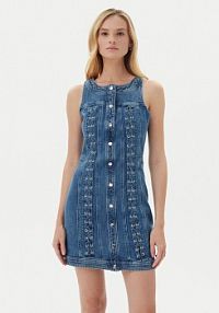Sukienka jeansowa Guess niebieska 