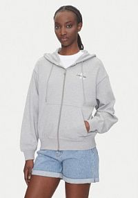 Bluza rozpinana Calvin Klein Jeans szara damska 