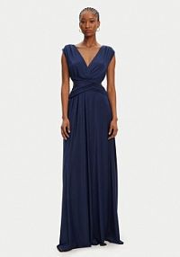 Sukienka wieczorowa ACCESS FASHION niebieska 