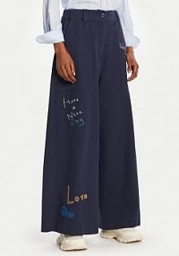 Jeansy Weekend Max Mara granatowe damskie 