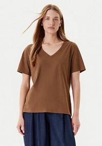 T-shirt United Colors Of Benetton brązowy damski 