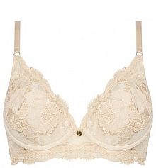 Biustonosz Guess beżowy Z fiszbiną