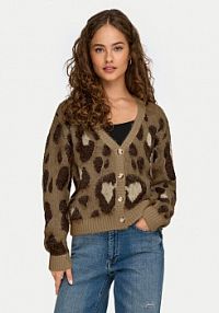 Kardigan ONLY brązowy Edelie 15353090  Regular Fit