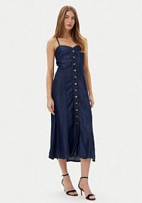 Sukienka jeansowa Guess granatowa 