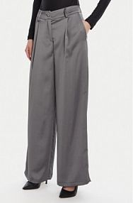 Spodnie eleganckie Rinascimento szare damskie Palazzo