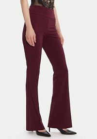 Spodnie eleganckie Rinascimento czerwone damskie Materiałowe