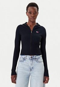 Kardigan Tommy Jeans czarny 