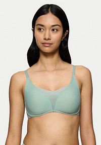 Biustonosz Triumph zielony Bezfiszbinowy