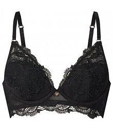 Biustonosz Guess czarny Z fiszbiną