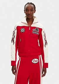 Bluza rozpinana PINKO czerwona damska 