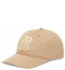 Czapka z daszkiem Guess beżowa damska 