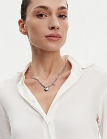 Naszyjnik Guess srebrny 