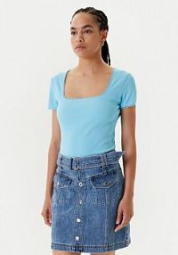 T-shirt Morgan turkusowy damski 