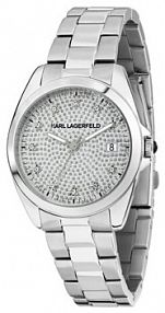 Zegarek KARL LAGERFELD srebrny damski 