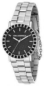 Zegarek KARL LAGERFELD srebrny damski 