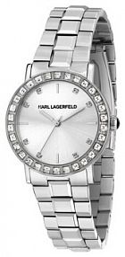 Zegarek KARL LAGERFELD srebrny damski 