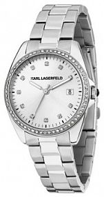 Zegarek KARL LAGERFELD srebrny damski 