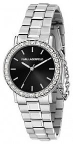 Zegarek KARL LAGERFELD srebrny damski 