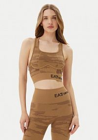 Biustonosz sportowy EA7 Emporio Armani brązowy 