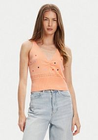 Top United Colors Of Benetton pomarańczowy damski 