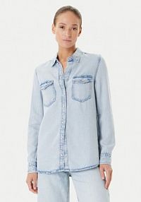 Koszula Guess niebieska damska Jeansowa