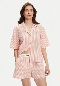 Piżama Tommy Hilfiger pomarańczowa damska 